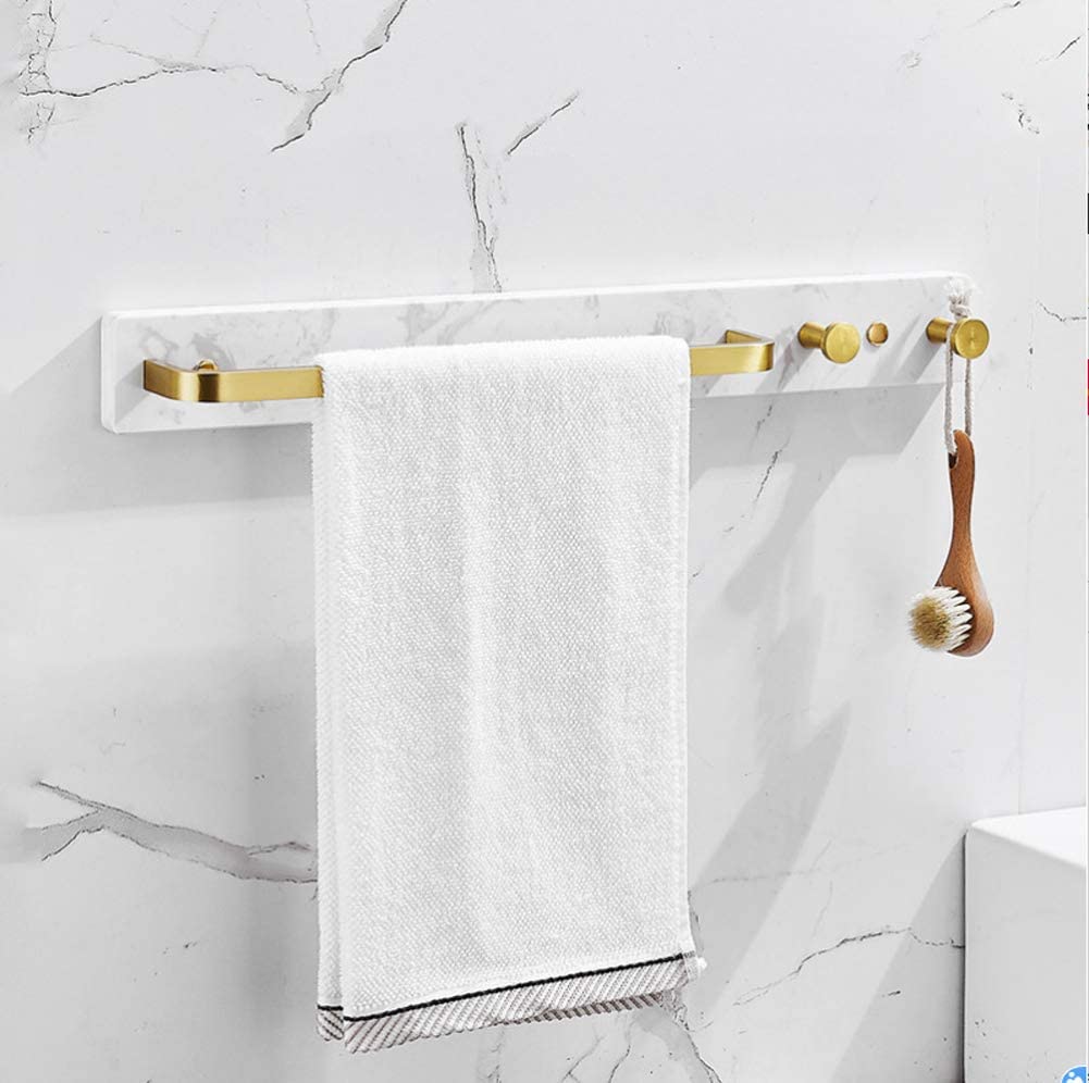 porta asciugamani marmo e oro